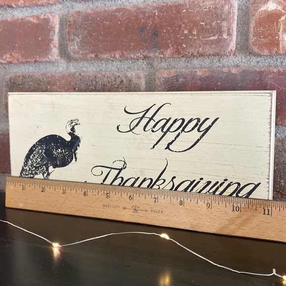 Thanksgiving distressed wood box sign - Picture 3 of 6